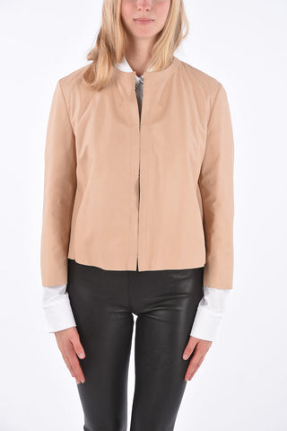 Cropped Leather Jacket