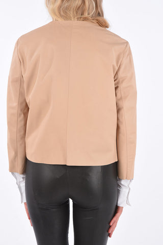 Cropped Leather Jacket