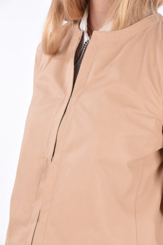 Cropped Leather Jacket
