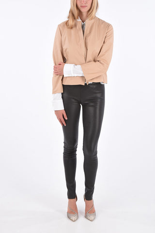 Cropped Leather Jacket