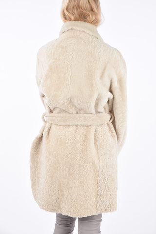 Shearling Belted 4 Pocet Coat