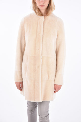 Shearling Reversible Hidden Closure Coat