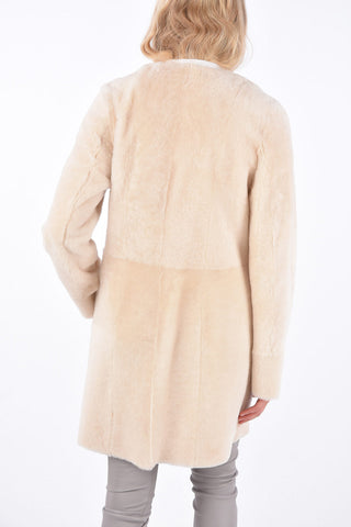Shearling Reversible Hidden Closure Coat