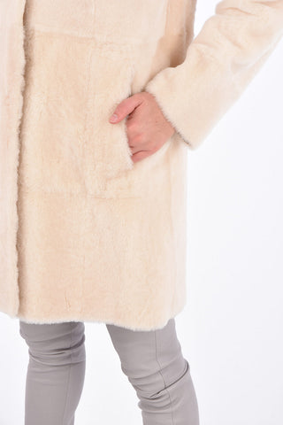 Shearling Reversible Hidden Closure Coat