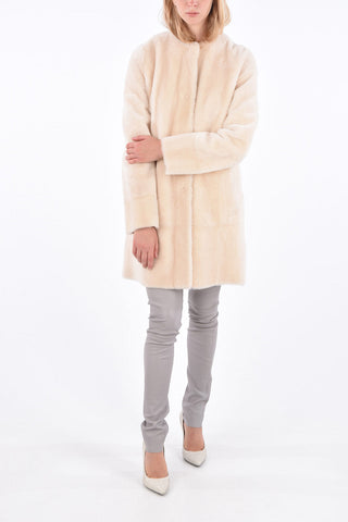 Shearling Reversible Hidden Closure Coat