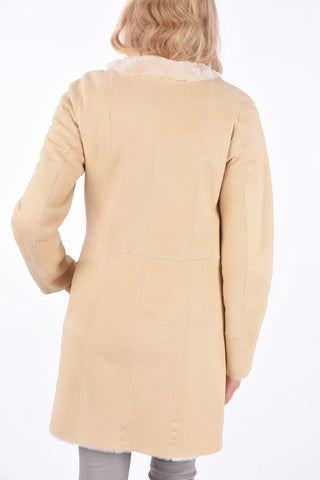 Shearling Reversible Hidden Closure Coat