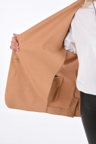 Jetted Pocket Notch Lapel Blazer
