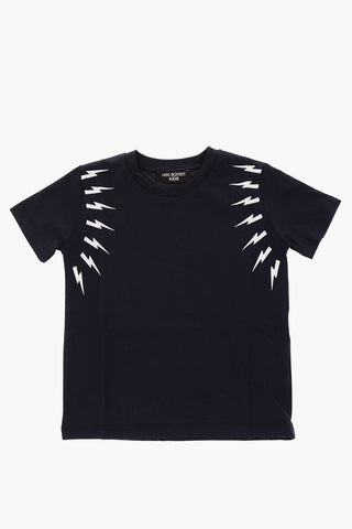 Cotton FAIRISLE THUNDERBOLT T-shirt