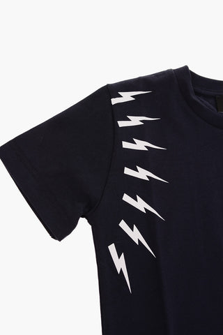 Cotton FAIRISLE THUNDERBOLT T-shirt