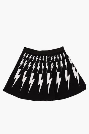 drawstring waist FAIRISLE THUNDERBOLT skirt