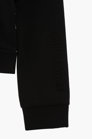 ARMANI EXCHANGE hooded sweatshirt with zip closure