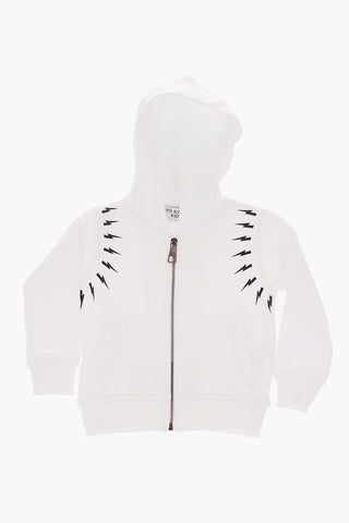 zip closure FAIRISLE THUNDERBOLT sweatshirt