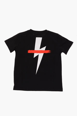 Printed BRUSHED THUNDERBOLT T-shirt