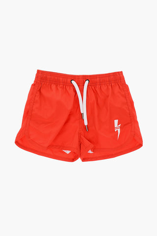 drawstring waist SPORT THUNDERBOLT swim trunks