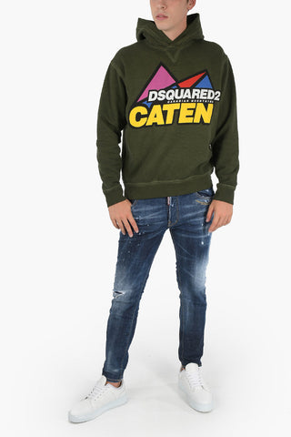 Felpa Stampata COOL FIT con Cappuccio