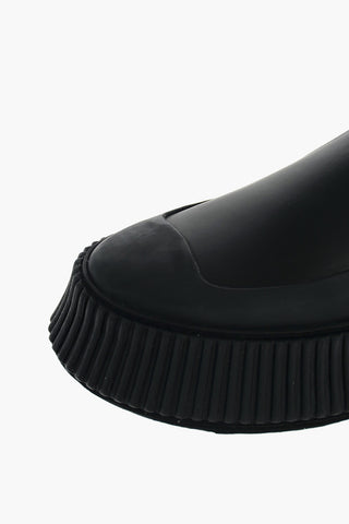 Leather Platform Slip On