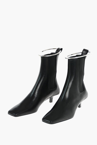 Leather Boots with Anklet