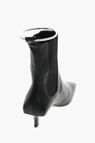 Leather Boots with Anklet