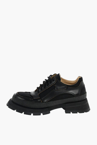Scarpe Derby in Pelle con Stringhe 