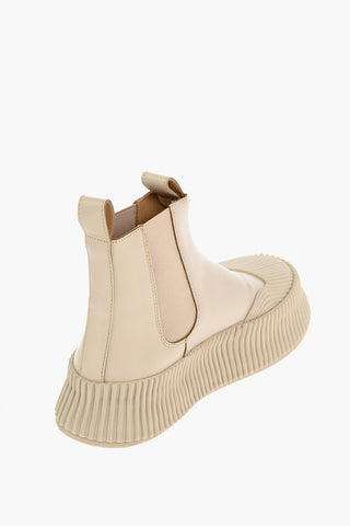 Platform Leather Chelsea Boots