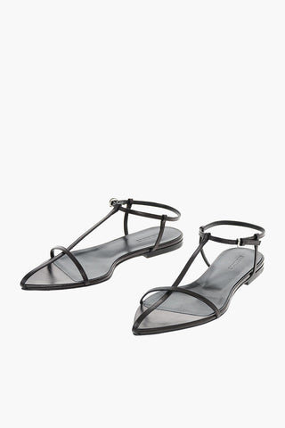 Leather Sandals with Strap