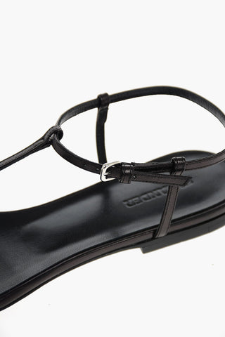 Leather Sandals with Strap