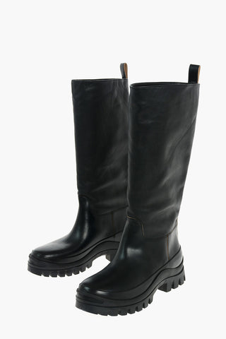 Leather High Boots