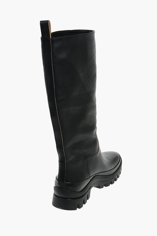 Leather High Boots
