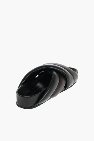 Braided Leather Slides