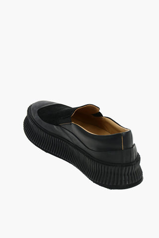 Platform Slip On in Pelle