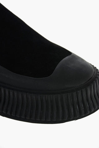 Platform Slip On in Pelle