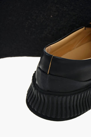 Platform Slip On in Pelle