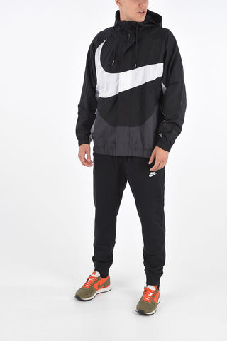 Jacket with Hood and Hidden Button Closure