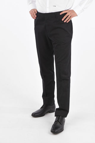 ZZEGNA Stretch Cotton No Hem Pants