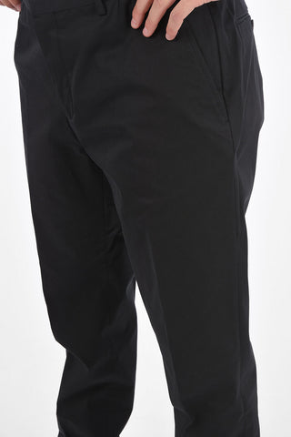 ZZEGNA Stretch Cotton No Hem Pants