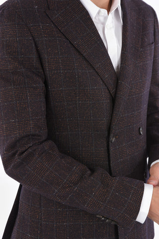 ZZEGNA Blazer Doppiopetto in Lana e Seta