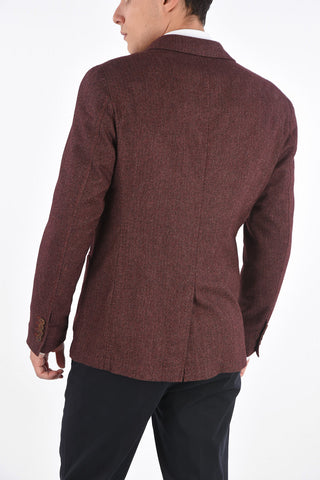 CC COLLECTION plain herringbone SPORTSWEAR double-breasted blazer