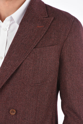 CC COLLECTION plain herringbone SPORTSWEAR double-breasted blazer
