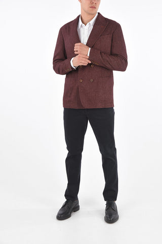 CC COLLECTION plain herringbone SPORTSWEAR double-breasted blazer