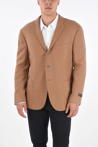 bouclé 2-button blazer