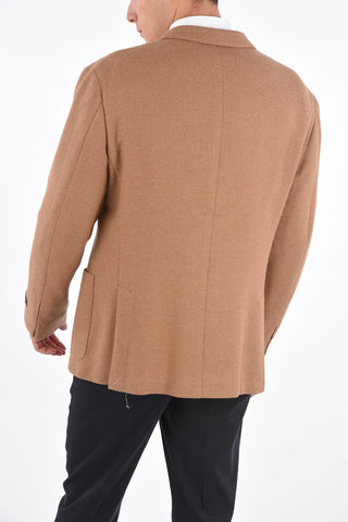 bouclé 2-button blazer