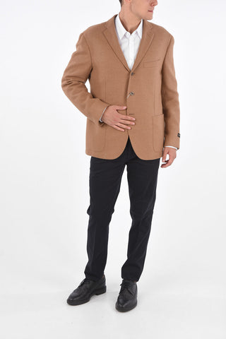 bouclé 2-button blazer