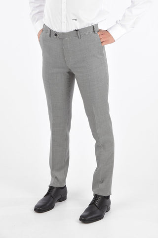 CC COLLECTION Pantaloni Senza Orlo Pied-De-Poule