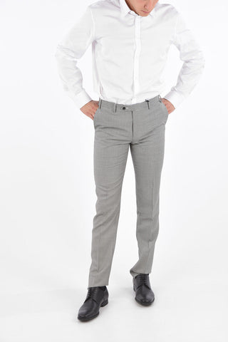 CC COLLECTION Pantaloni Senza Orlo Pied-De-Poule
