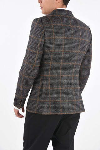 ZZEGNA Blazer Revers Classico in Lana Tartan