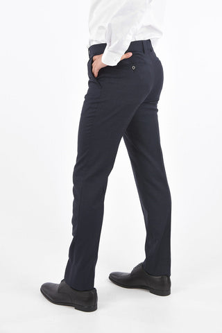 Pantaloni Shephard's Check in Lana Vergine