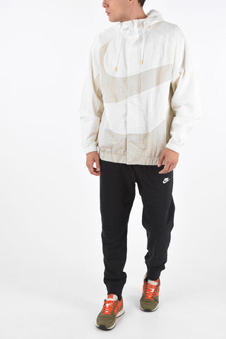 Hooded Jacket with Hidden Button Closure