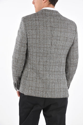 ZZEGNA Tartan Jetted Pocket Blazer