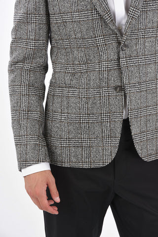 ZZEGNA Tartan Jetted Pocket Blazer