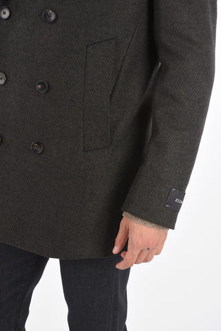 ZEGNA Z Wool Double Breasted Coat